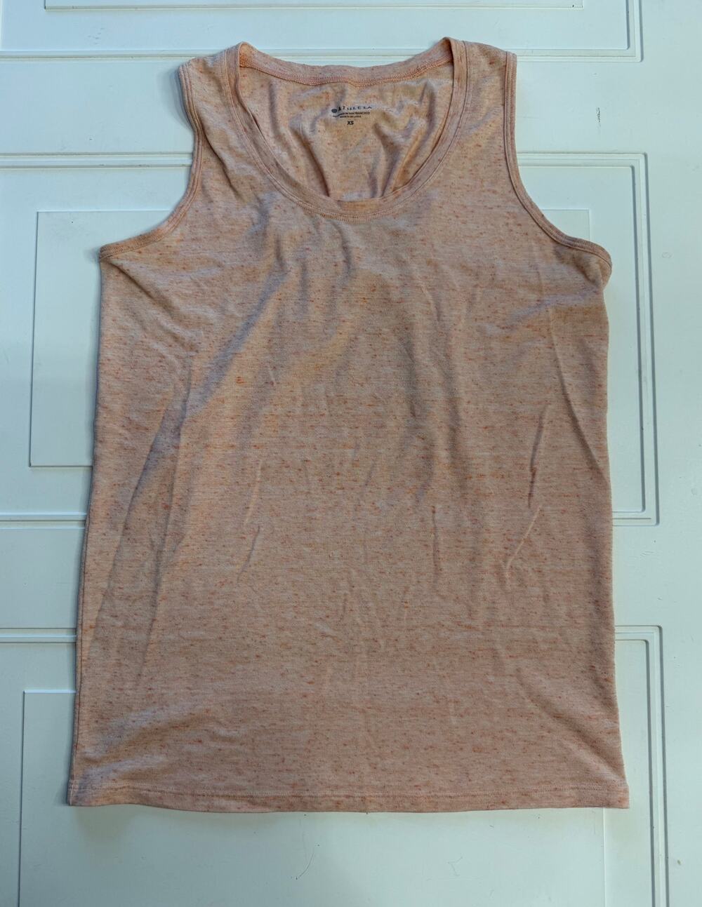 Athleta Womens Sz XS (Oversized) Peach Salmon Basic Tank Top Activewear - Picture 2 of 6